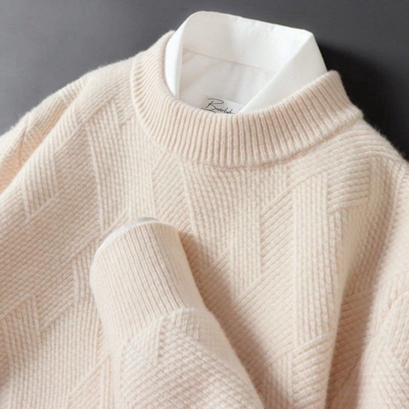 Herren Cashmere Pullover Weich Elegantes Design