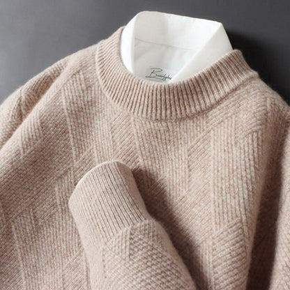 Herren Cashmere Pullover Weich Elegantes Design