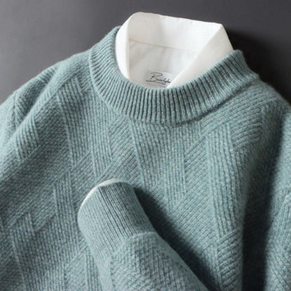 Herren Cashmere Pullover Weich Elegantes Design