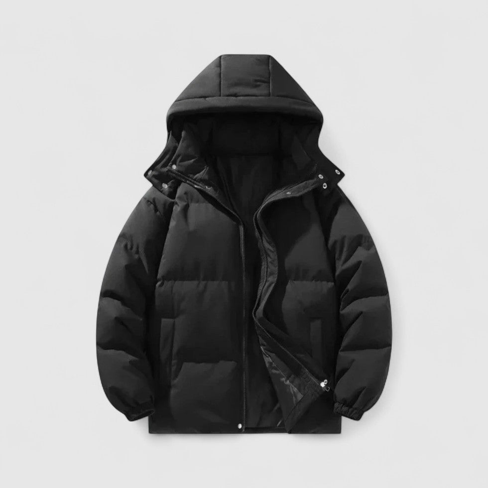 Herren Daunenjacke Warm Mit Kapuze Winterjacke - BerlinGlamour