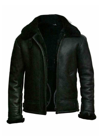 Herren Fleecejacke Warm Winter Schwarz