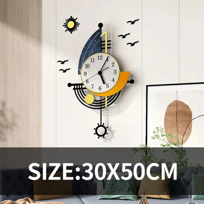 Segelboot Wanduhr Dekorative Uhren für Wohnzimmer