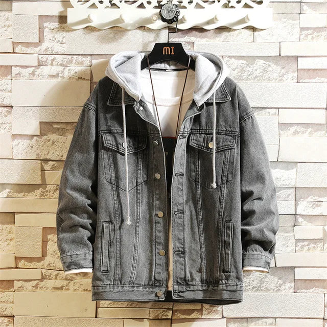 Männer Denim Jacke Hip Hop Stil Modern - BerlinGlamour