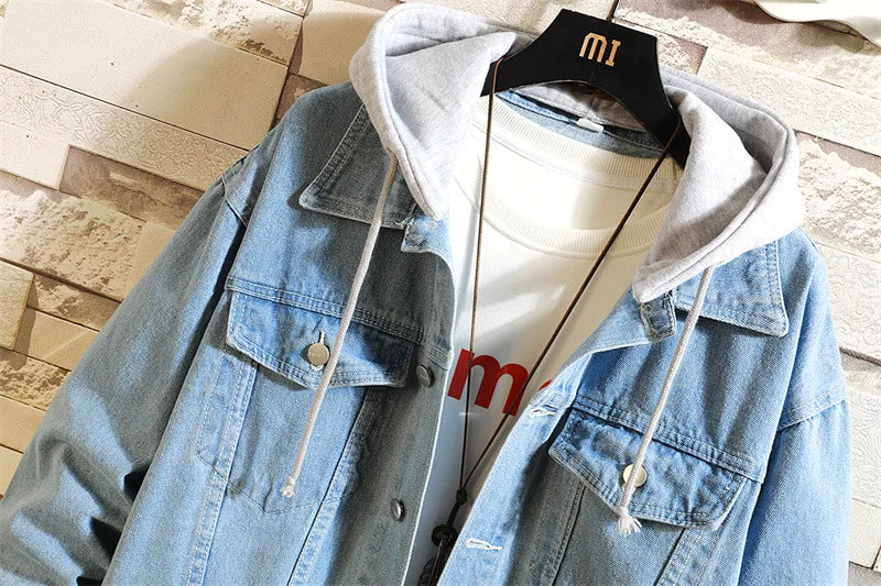 Männer Denim Jacke Hip Hop Stil Modern