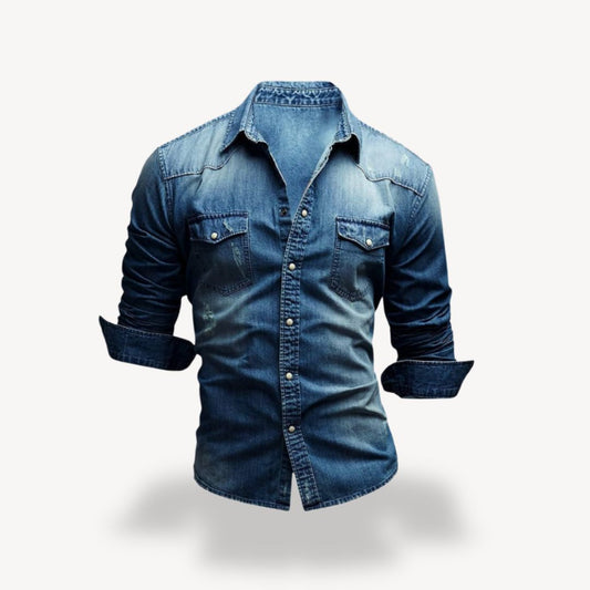 Denim Westernhemd Herren | Loravelle 0