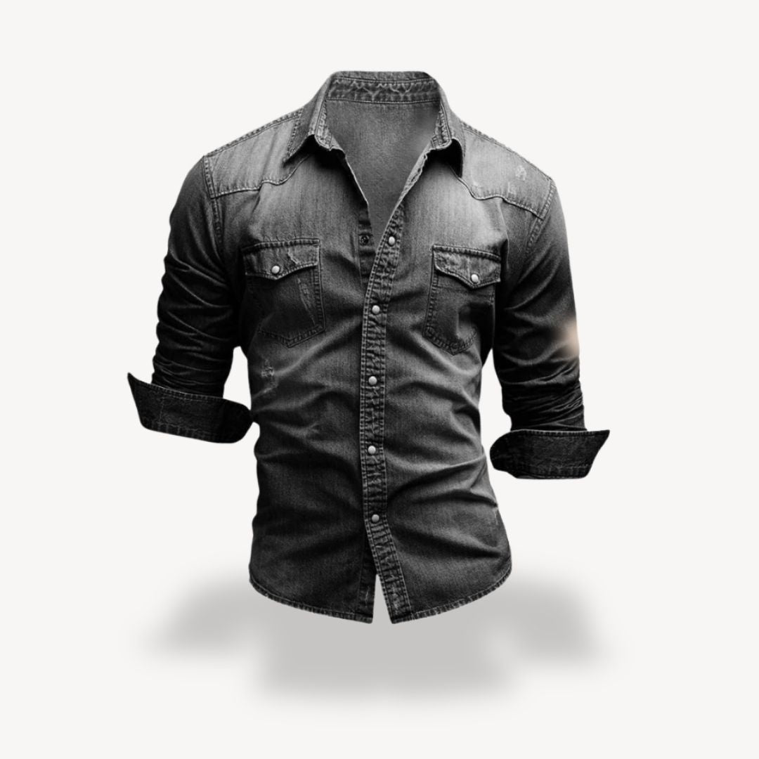 Denim Westernhemd Herren | Loravelle 2
