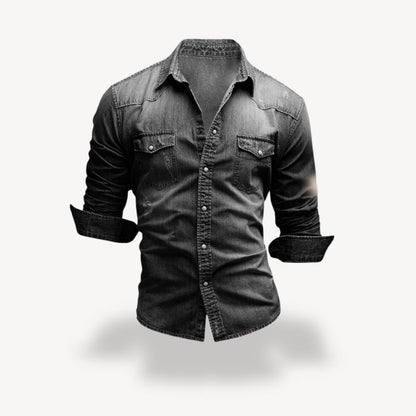 Denim Westernhemd Herren | Loravelle 2