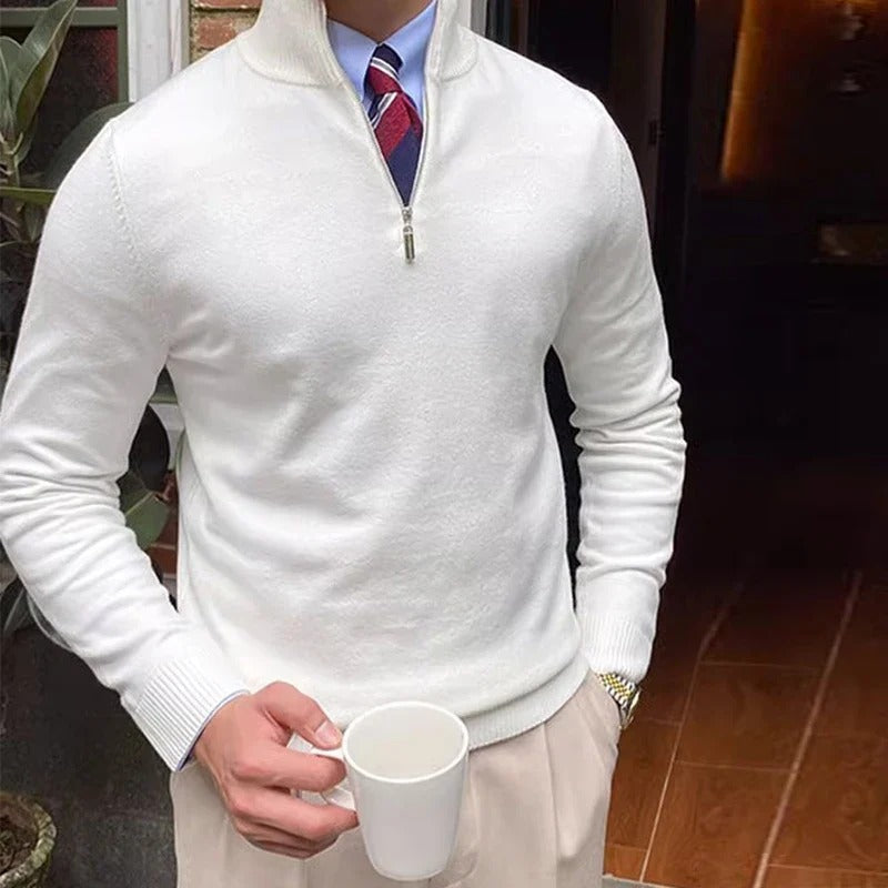 Der Bronx Modern Quarter Zip Jumper für Herren 3