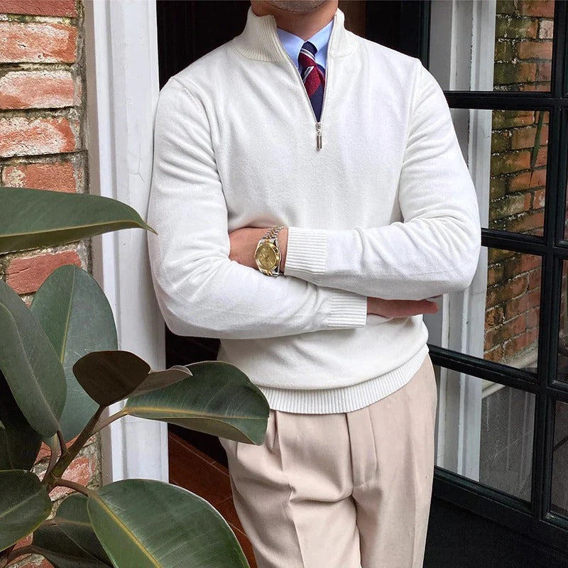 Der Bronx Modern Quarter Zip Jumper für Herren 4