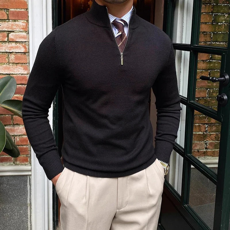 Der Bronx Modern Quarter Zip Jumper für Herren 6