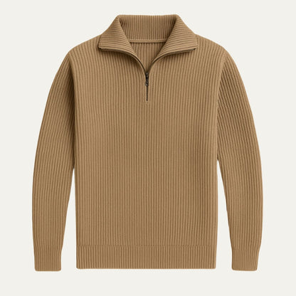 Der Merino-Strickpullover mit Viertelreißverschluss 4