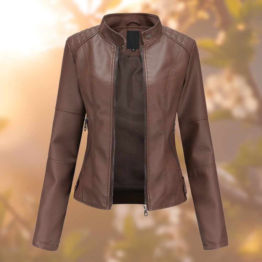 Ledermantel Stylisch Einzigartig Braun Lederjacke