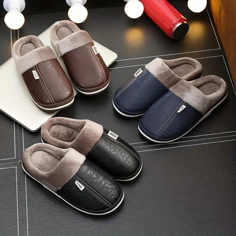 Warme Hausschuhe Männer Plüsch Schuhe Comfort - BerlinGlamour