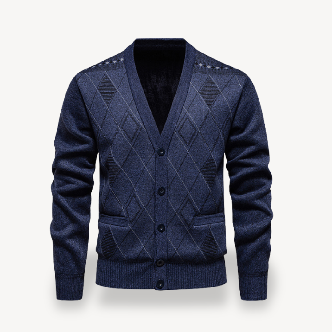 Diamant-Strickjacke für Herren 0