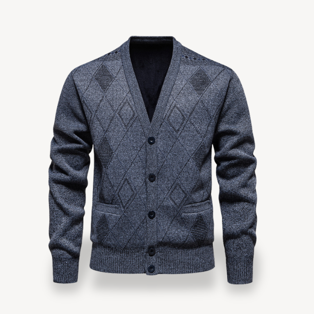 Diamant-Strickjacke für Herren 2
