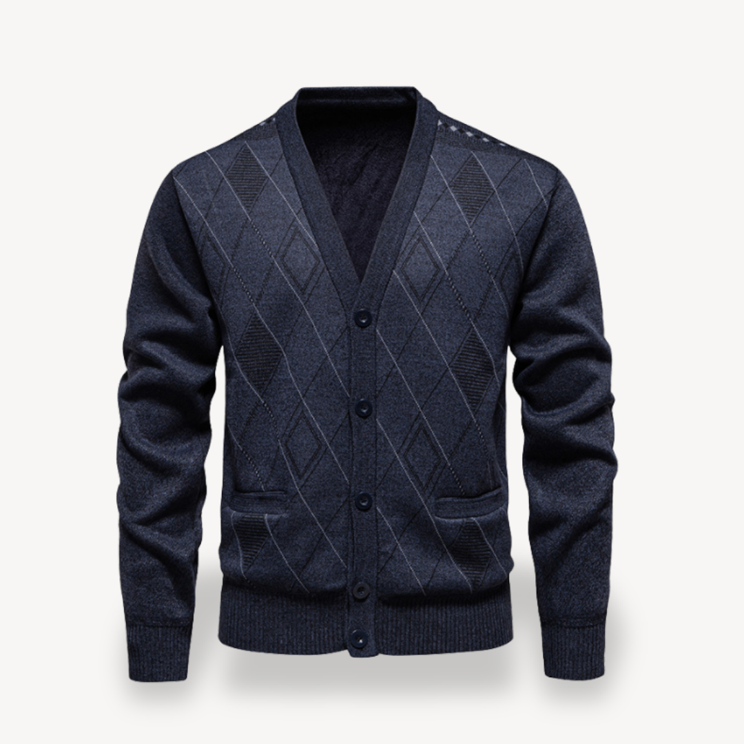 Diamant-Strickjacke für Herren 4