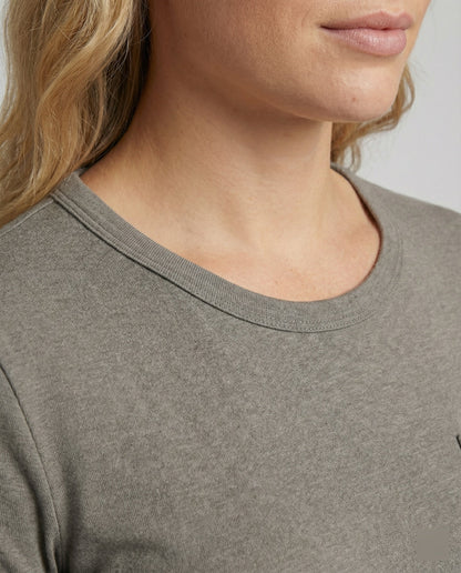 Damen Fleece Langarmshirt Warm mit Taschen