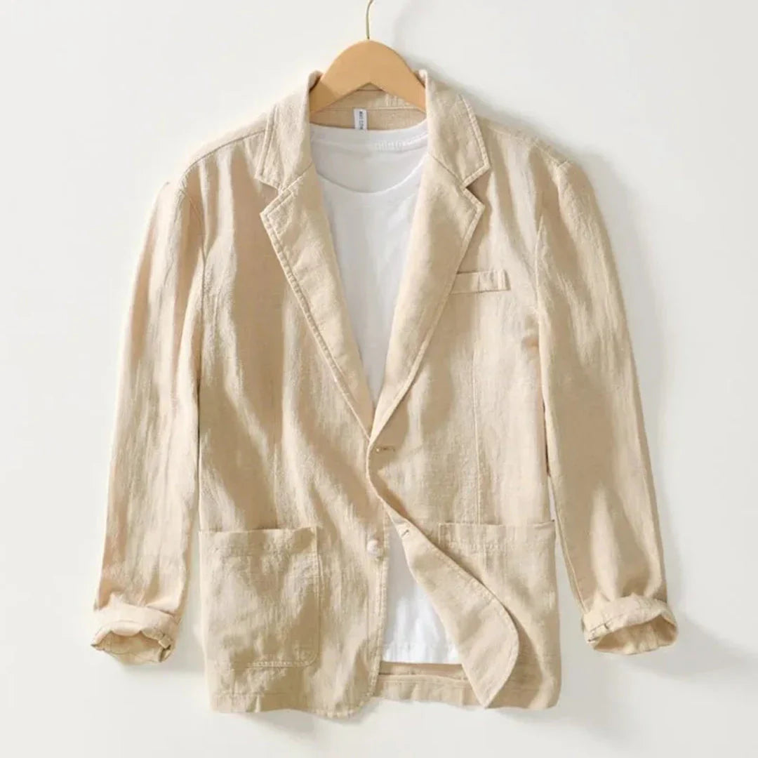 Lässiger Leinen Blazer Sommer Modern