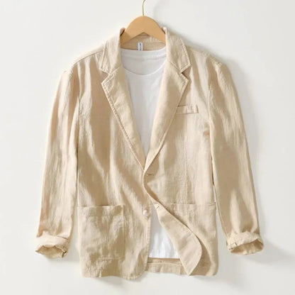 Lässiger Leinen Blazer Sommer Modern