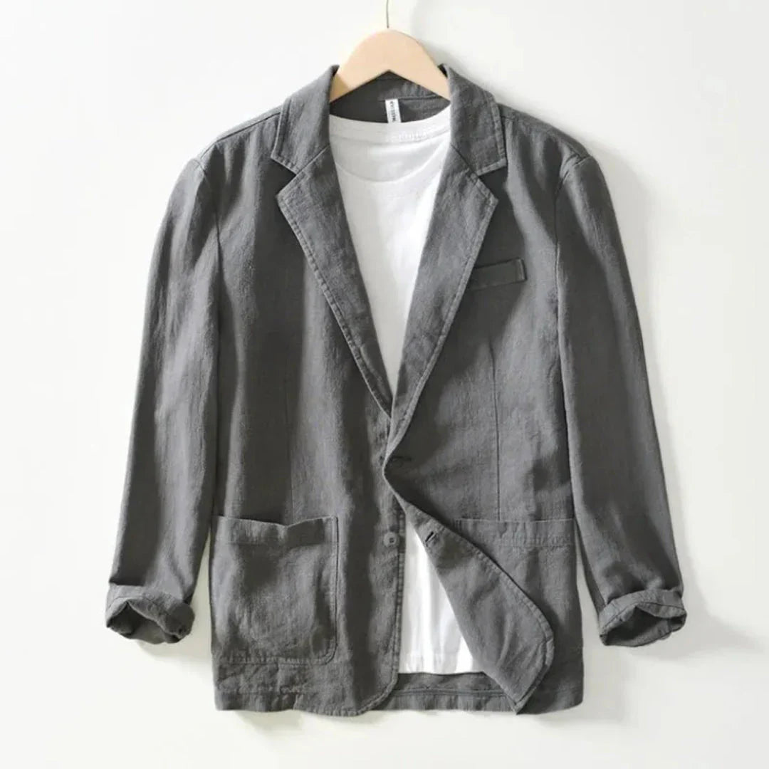 Lässiger Leinen Blazer Sommer Modern