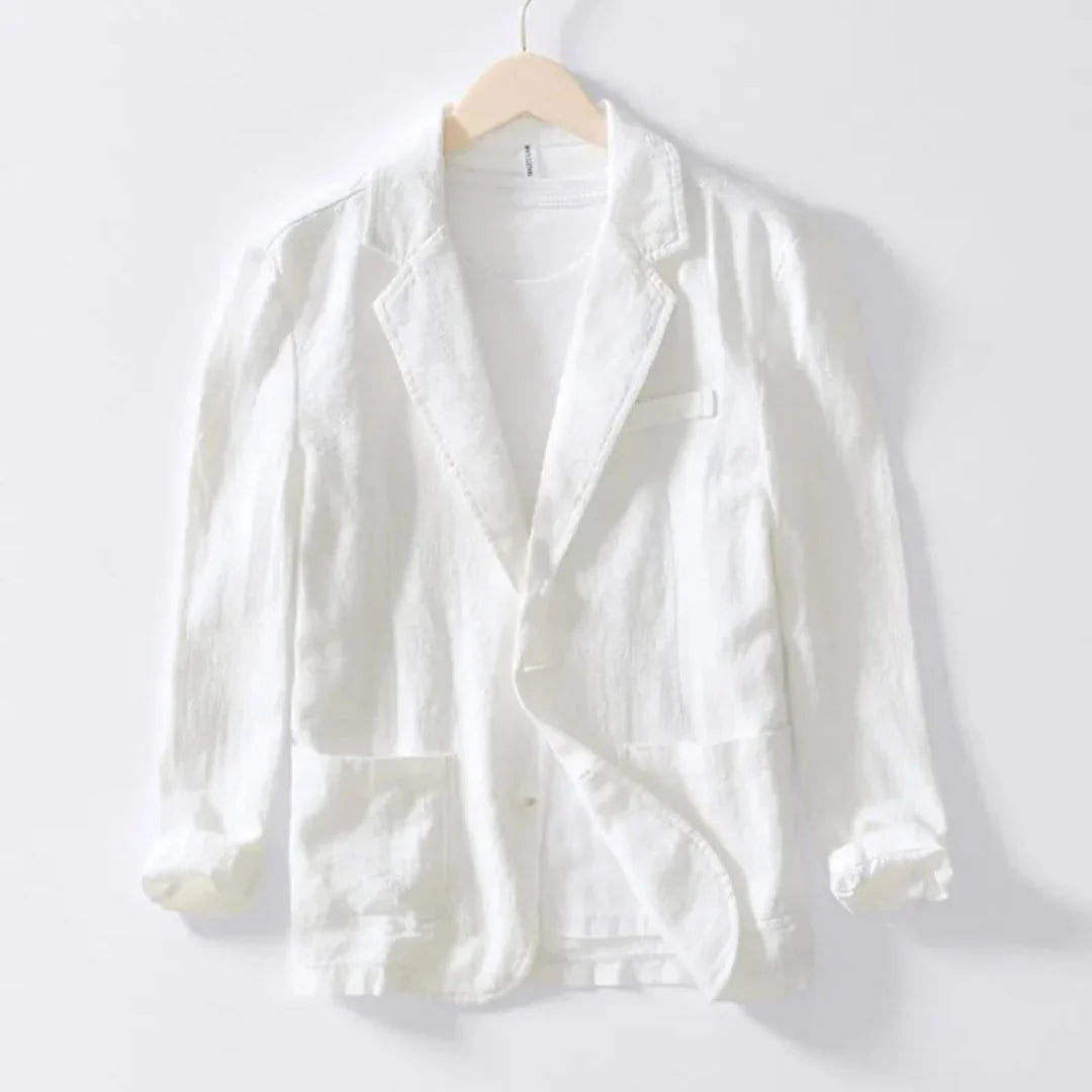 Lässiger Leinen Blazer Sommer Modern