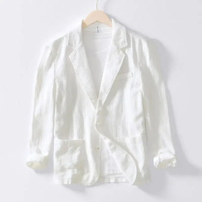 Lässiger Leinen Blazer Sommer Modern