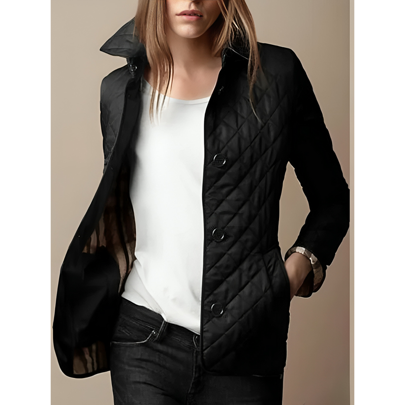 Wattierte Daunenjacke Frauen Warm Damen - BerlinGlamour