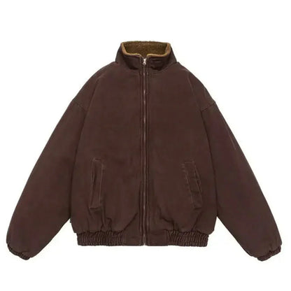 Herren Winterjacke Reißverschluss Warm Casual - BerlinGlamour