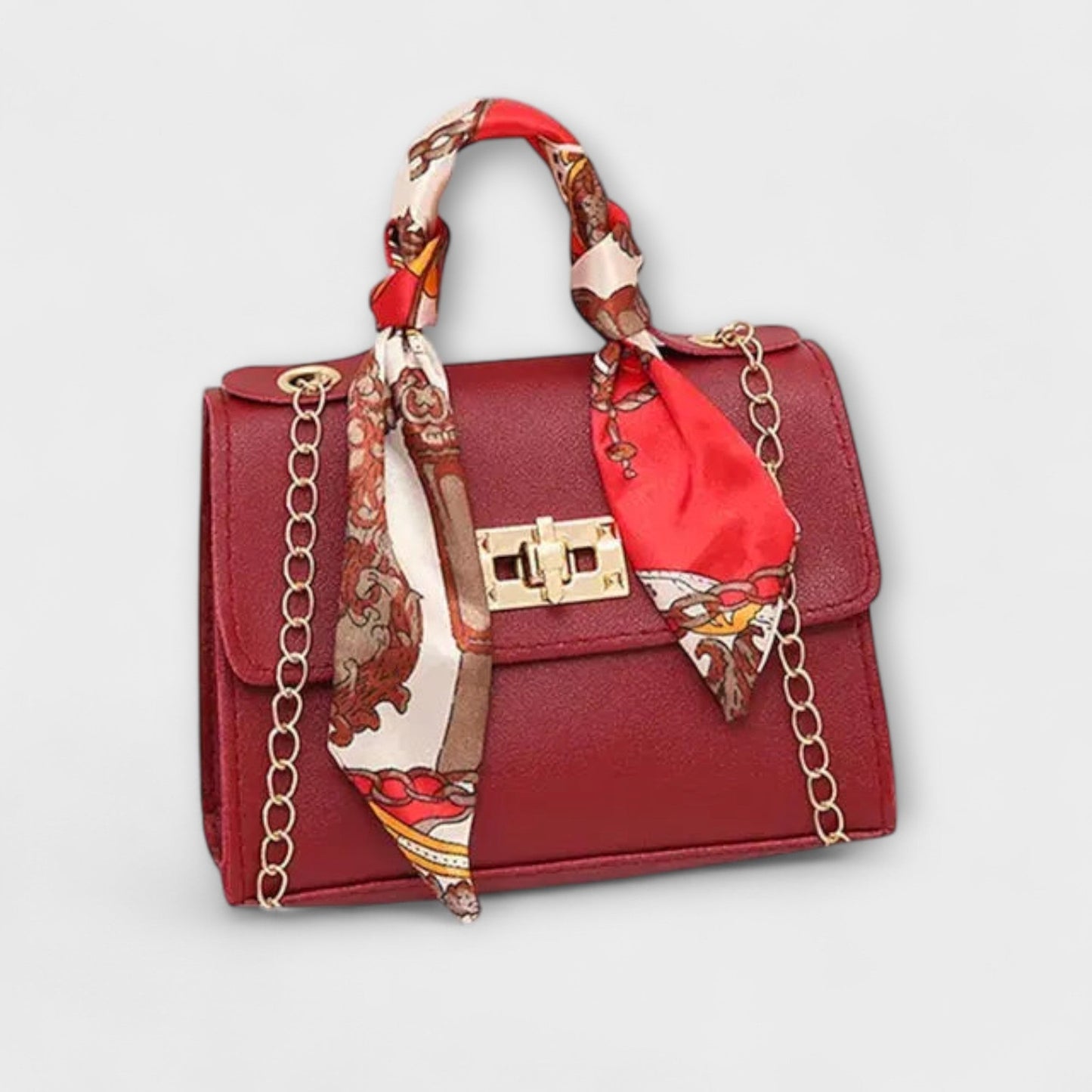 Elegante Damenhandtasche mit Ketten Schulterriemen