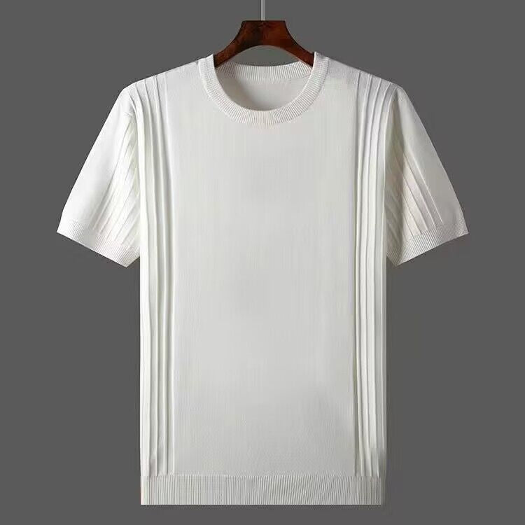 Baumwoll-T-Shirt Herren Stilvoll Modern Slimfit