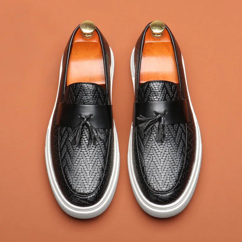 Leder Loafer Herren Schuhe Elegante Slipper