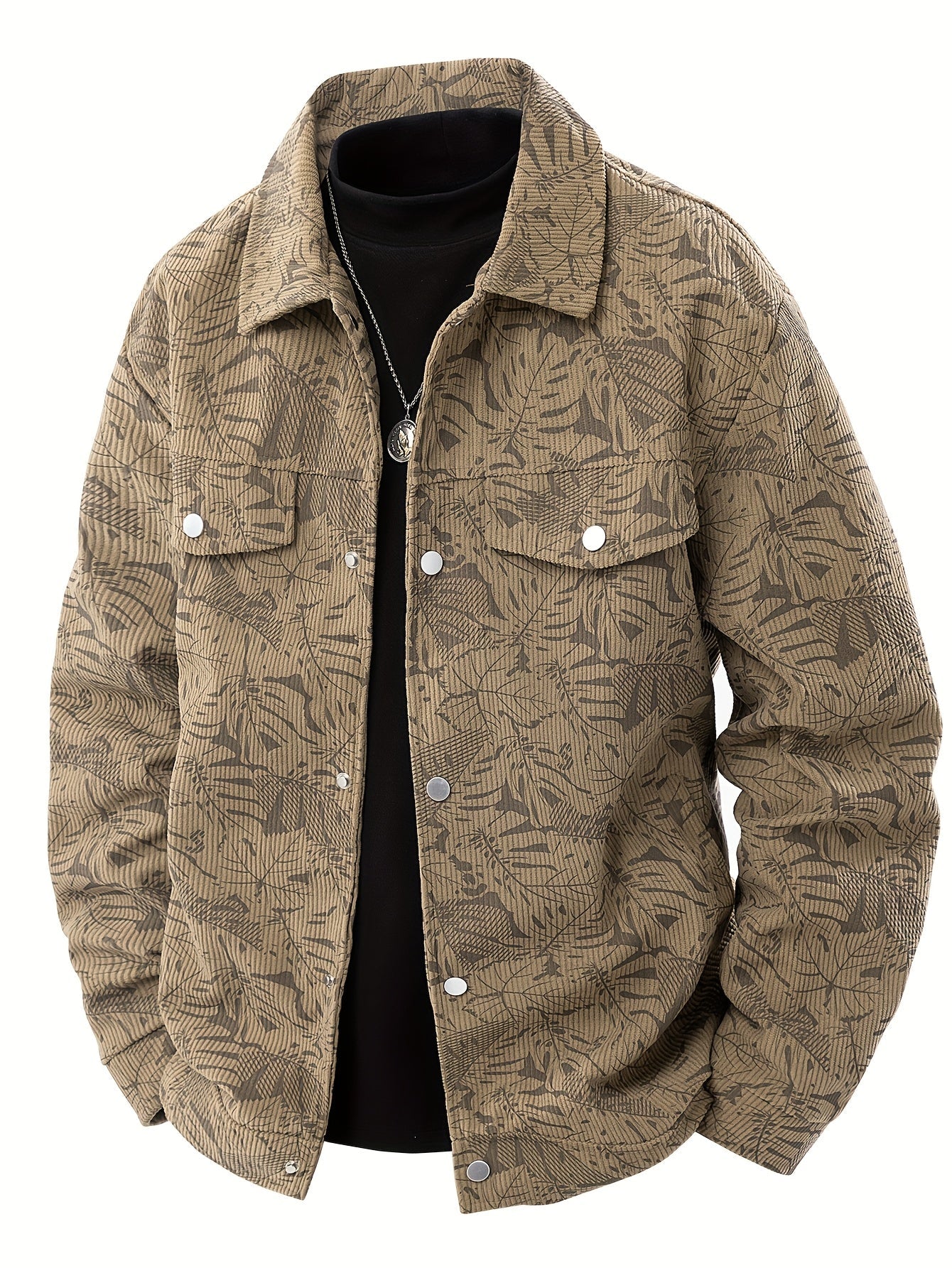 Herren Cordjacke Lässig Beige Modern - BerlinGlamour