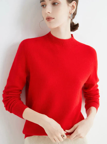 Damen Pullover Elegent Langarm Stilvoll