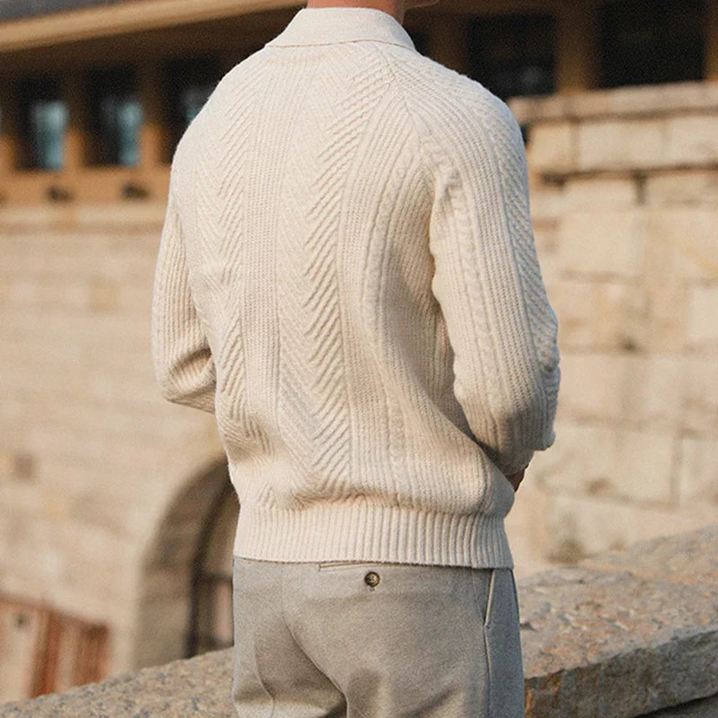 Herren Pullover Warm Lässig Oversized Winter