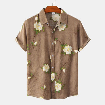 Leichtes Blumen Herren Sommerhemd