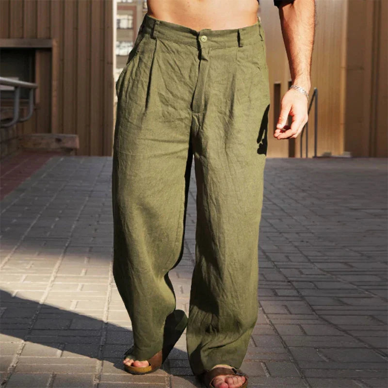 Bequeme Leinenhose für Herren Leicht Sommer