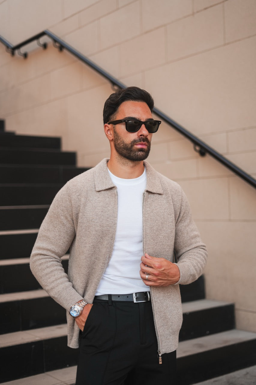 Herren Strickjacke Kaschmir Weich Elegant