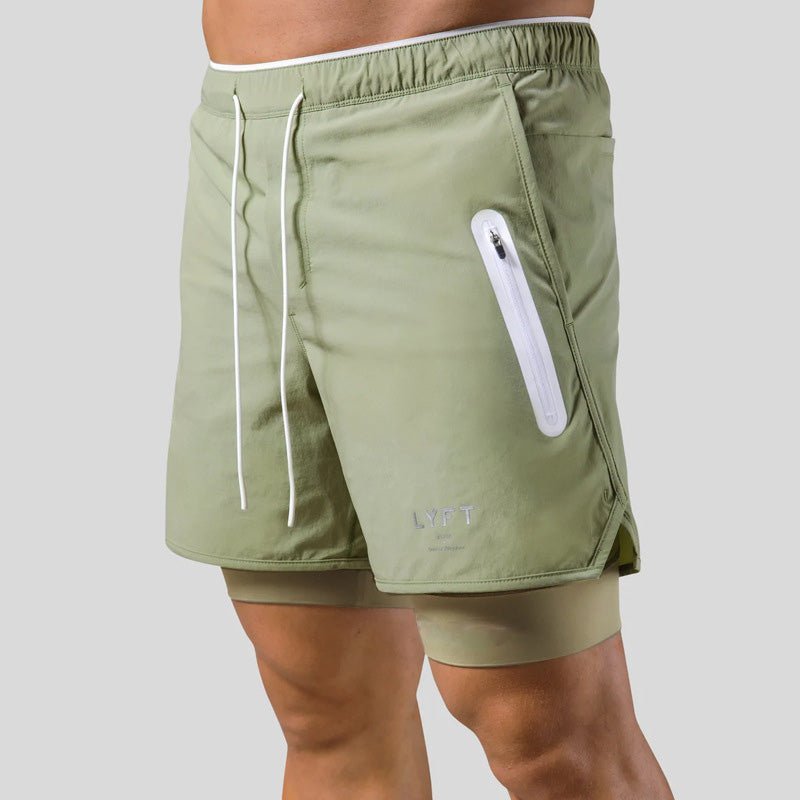 Herren Sportshorts 2-in-1 Lauf- und Trainingshose