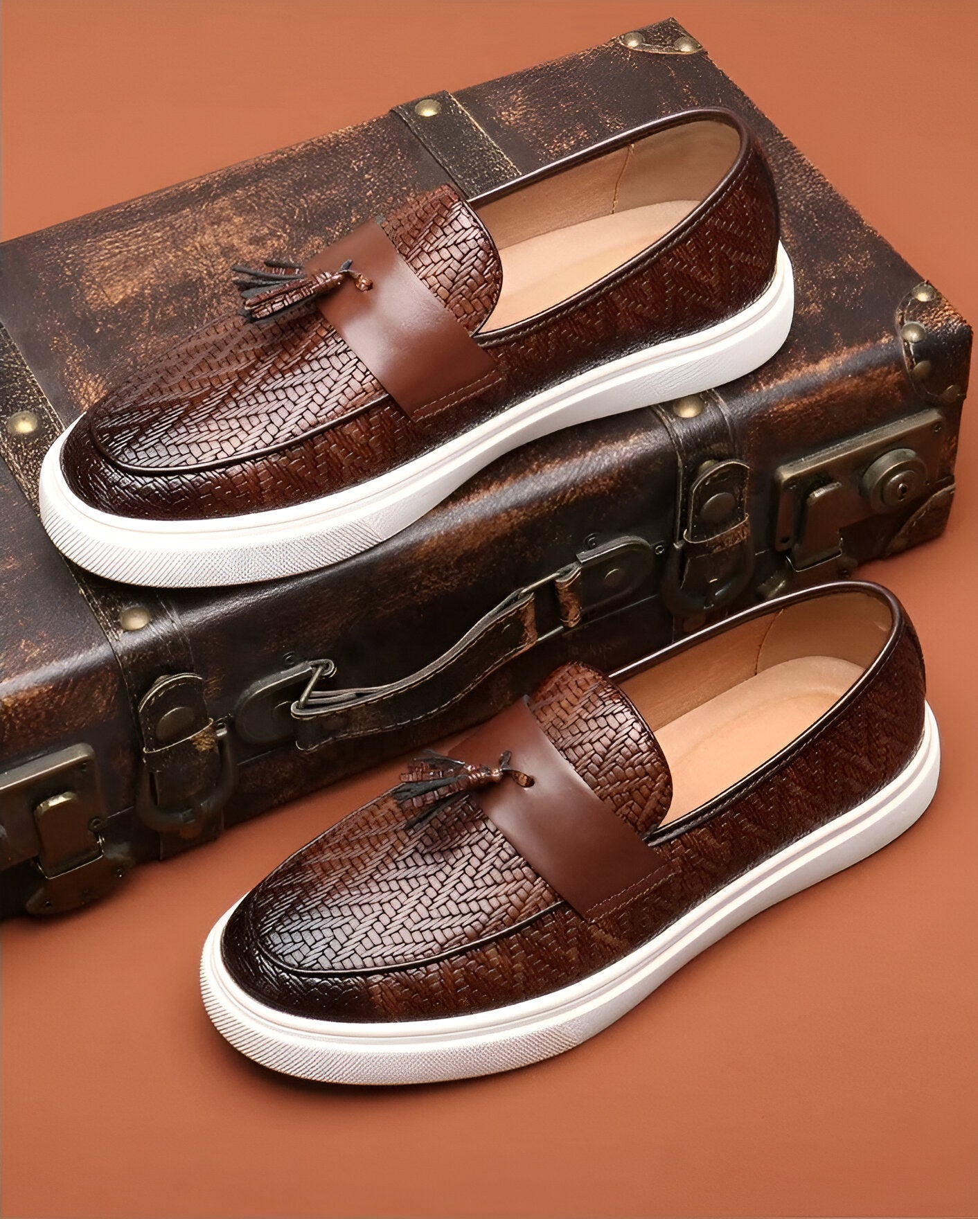 Leder Loafer Herren Schuhe Elegante Slipper