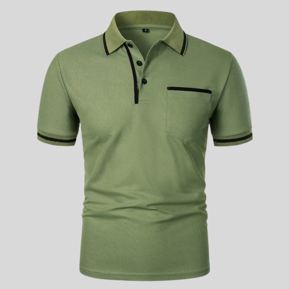 Herren Poloshirt Kurzarm Klassisch Slim Fit