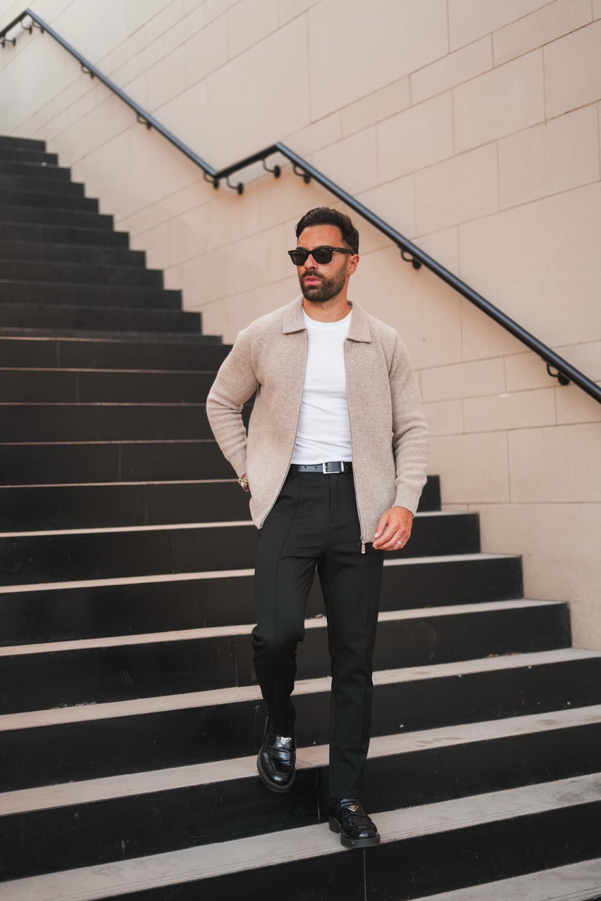 Herren Strickjacke Kaschmir Weich Elegant