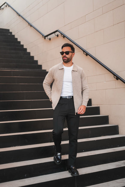 Herren Strickjacke Kaschmir Weich Elegant