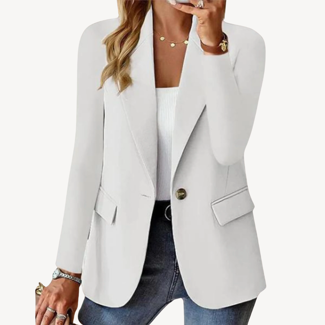Einknopf-Blazerjacke für Damen | Loravelle 3
