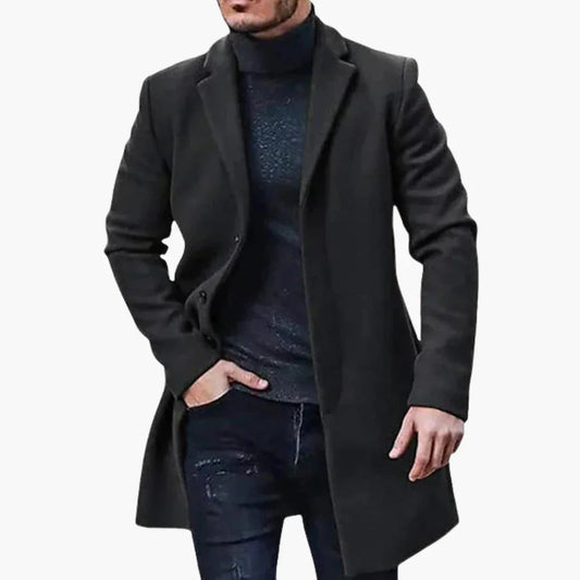 Einreihiger Wintermantel für Herren 0