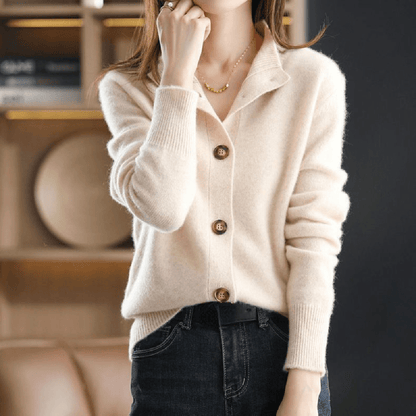 Damen Strickjacke Lässig Langärmlig Bequem
