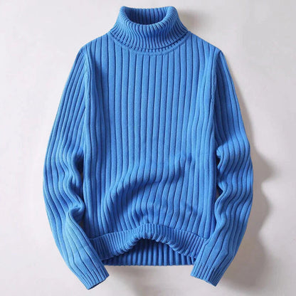 Herren Rollkragenpullover Eleganter Wollpullover Modern