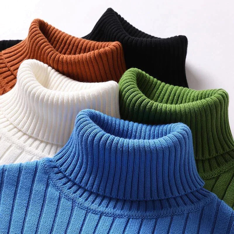 Herren Rollkragenpullover Eleganter Wollpullover Modern - BerlinGlamour