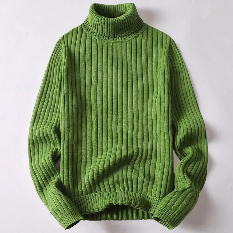Herren Rollkragenpullover Eleganter Wollpullover Modern