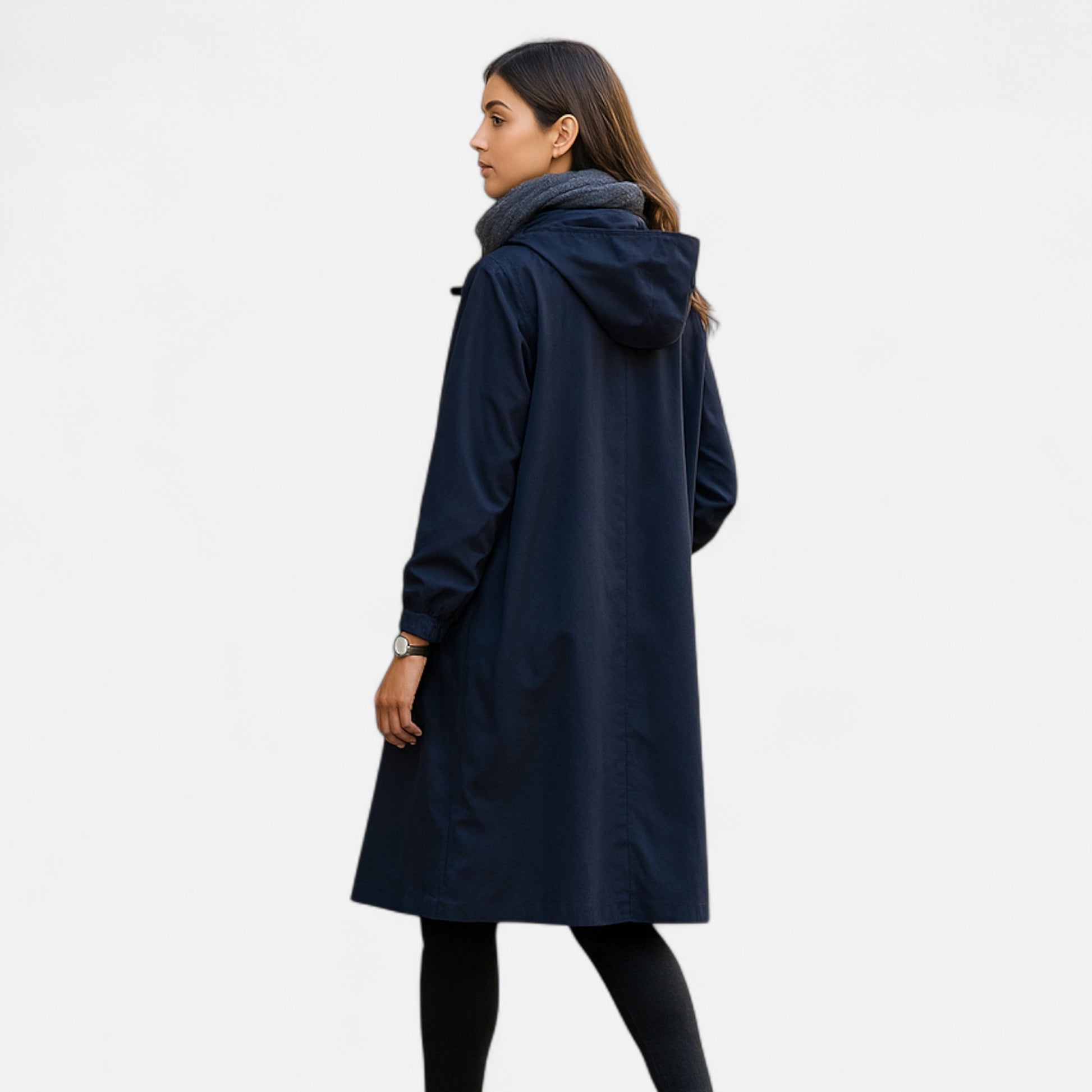 Damen Übergangsmantel Kapuze Warm Modern - BerlinGlamour