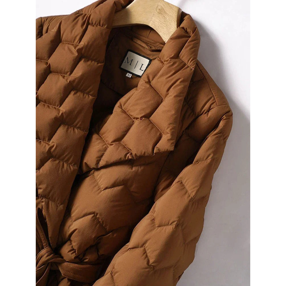 Schicke Daunenjacke Warm Winter Mantel Damen - BerlinGlamour